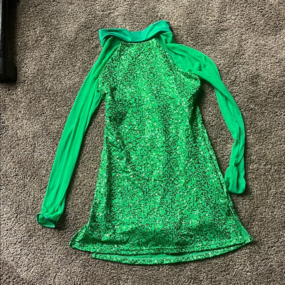 Green Long Sleeve Dress